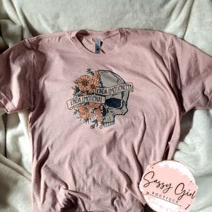 Flower skull tshirt